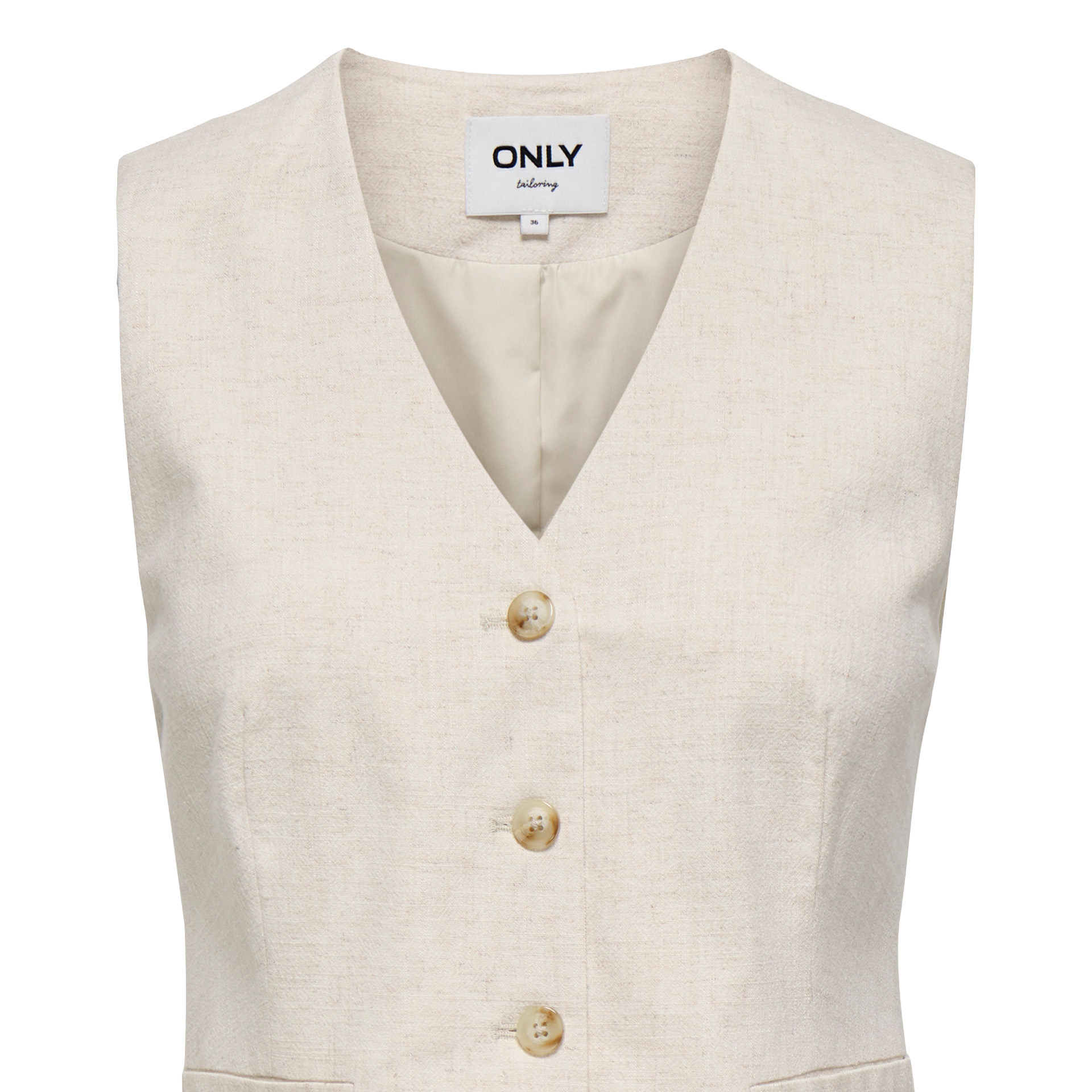 Only Colete Siesta Linen Bl Moonbeam
