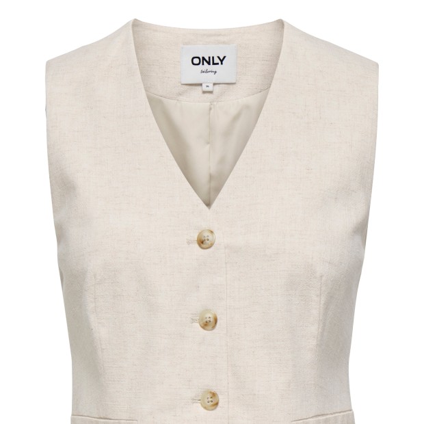 Only Colete Siesta Linen Bl Moonbeam