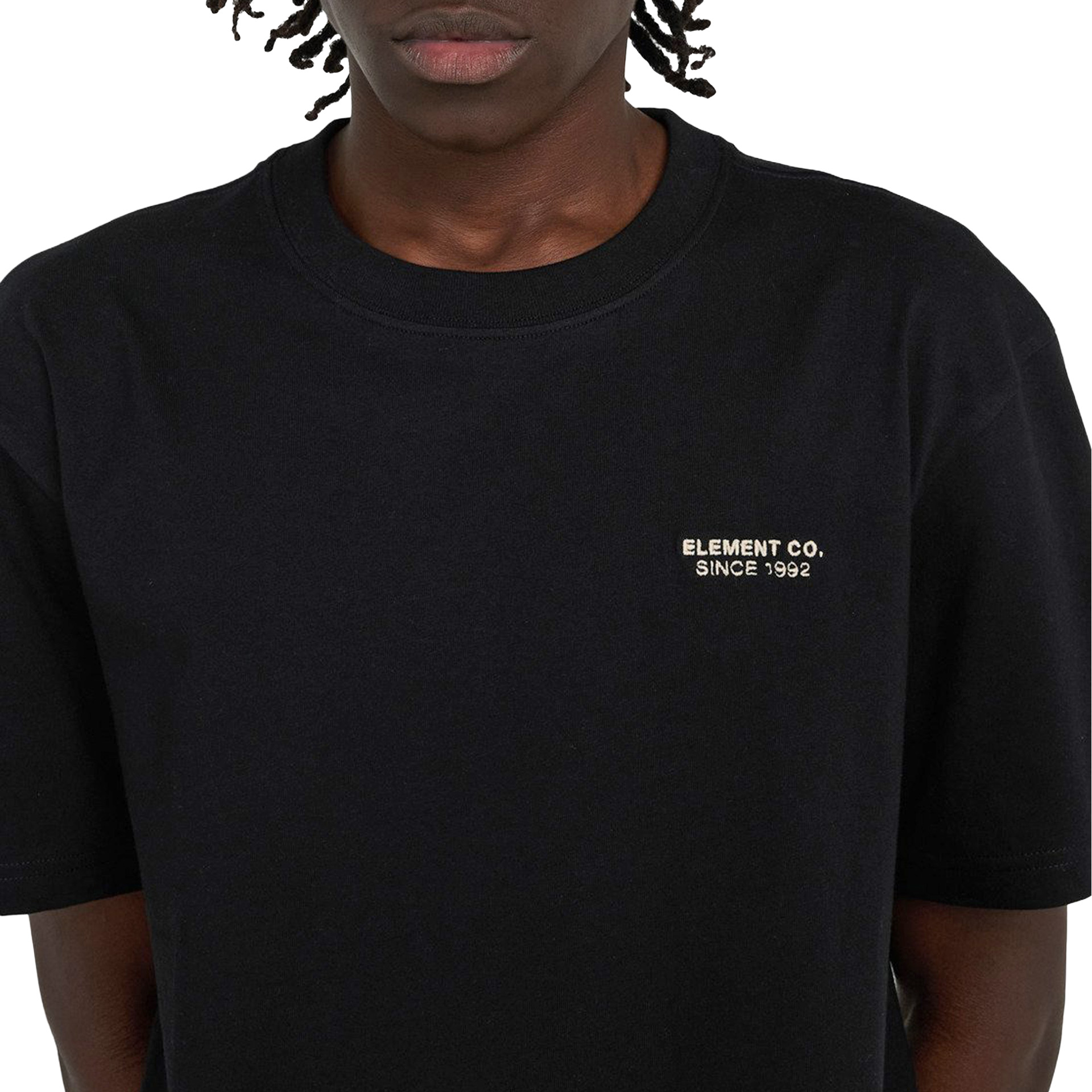 Element T-shirt Co Emb Flint Black