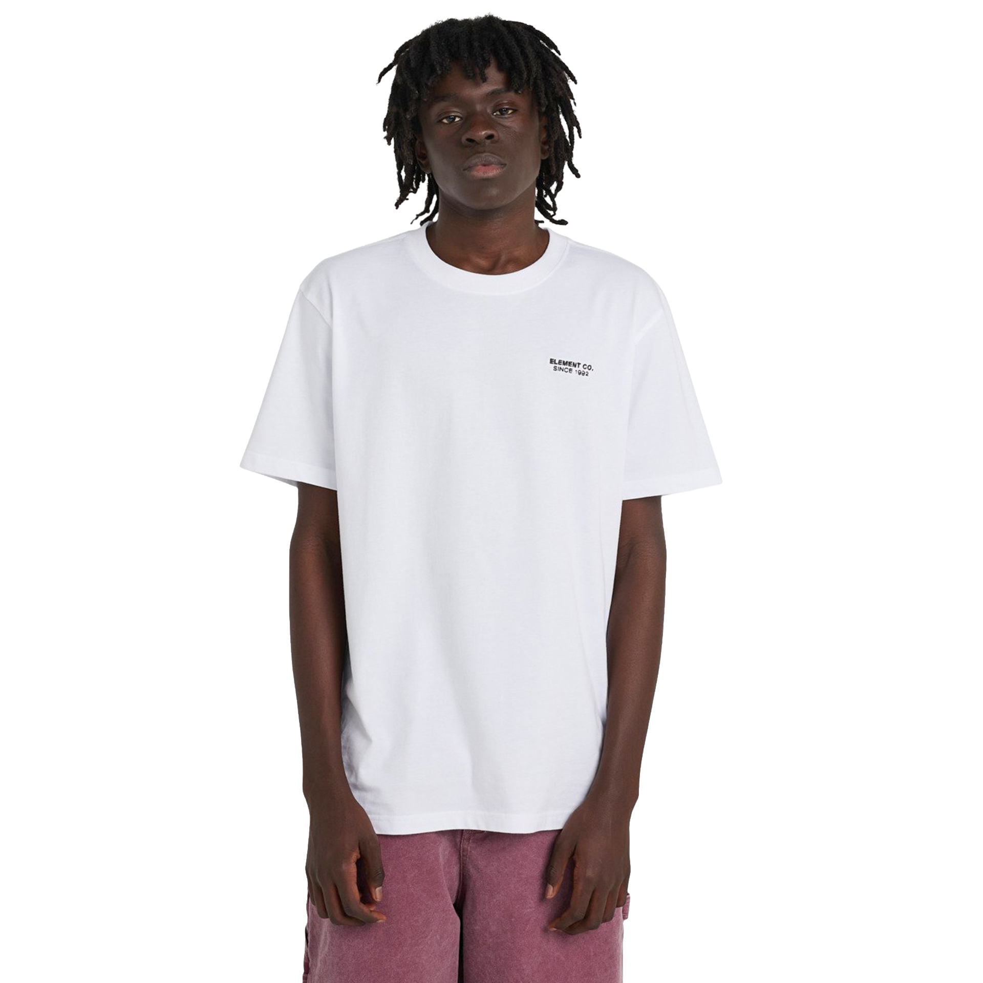 Element T-shirt Co Emb Optic White