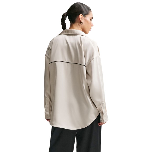 Nike Camisa W Nsw Offln Light Bone/black