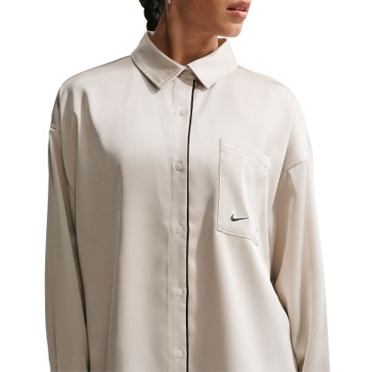 Nike Camisa W Nsw Offln Light Bone/black