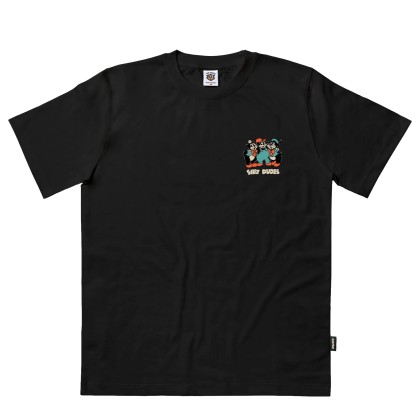The Dudes T-shirt Big Bad Wolf Classic Prm Black