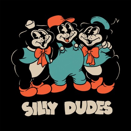 The Dudes T-shirt Big Bad Wolf Classic Prm Black
