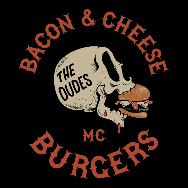 The Dudes T-shirt Bacon & Cheese Classic Black