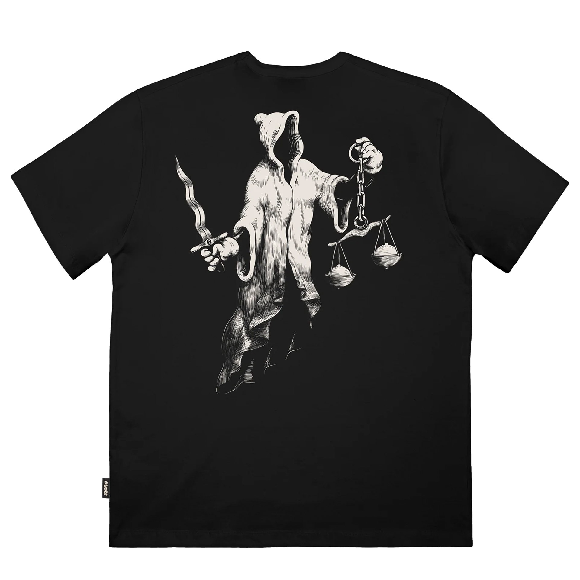 The Dudes T-shirt Justits Classic Black