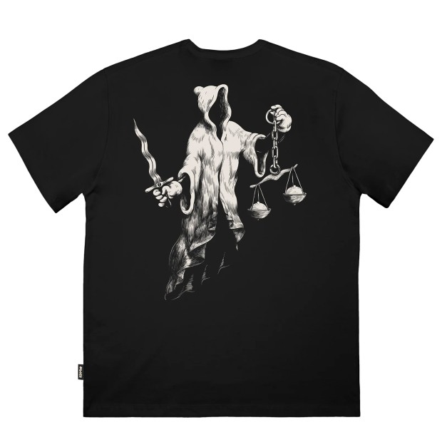 The Dudes T-shirt Justits Classic Black