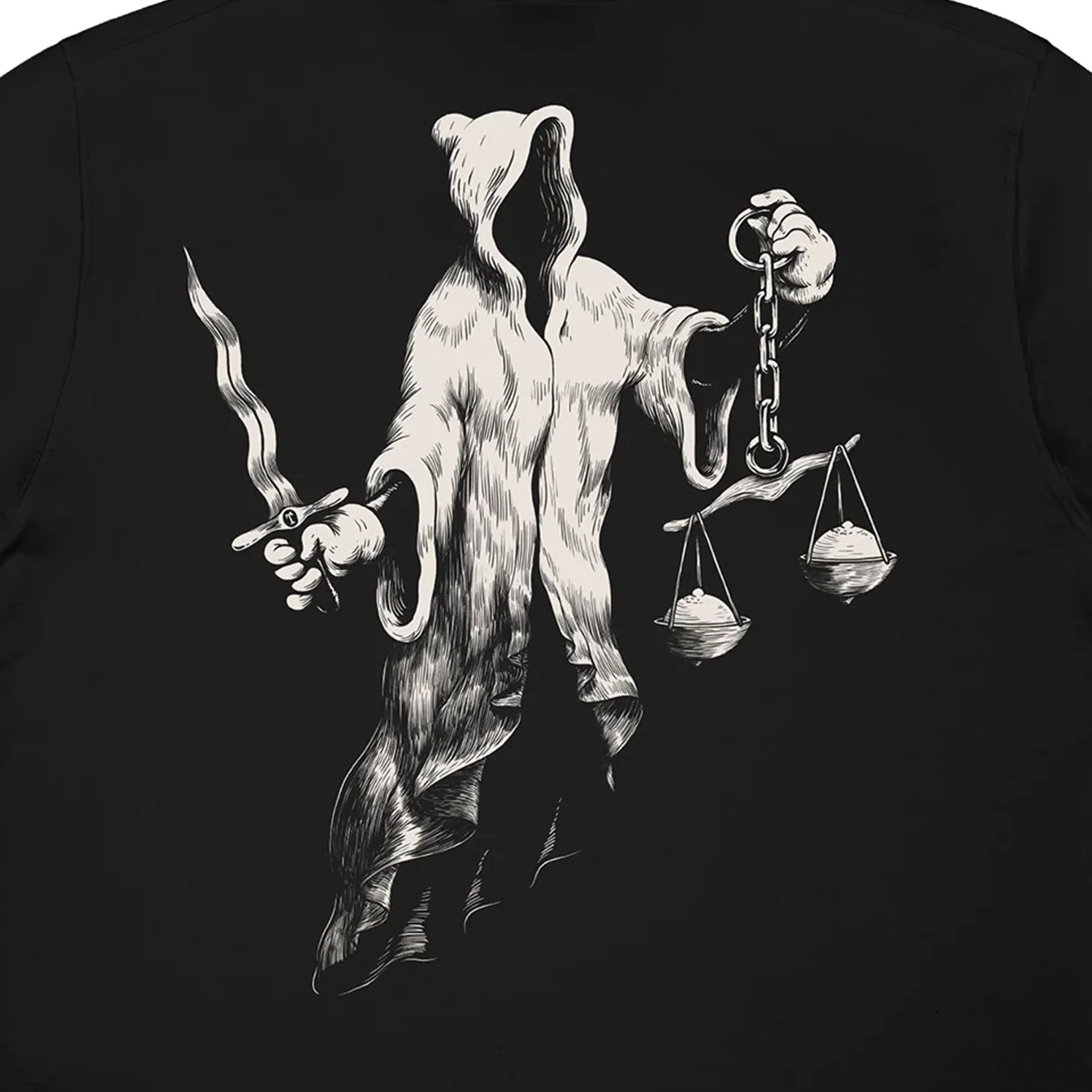 The Dudes T-shirt Justits Classic Black