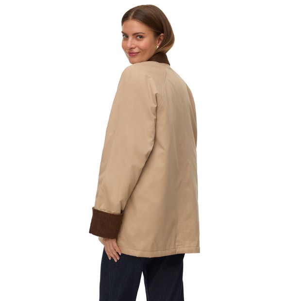 Vero Moda Casaco Wales Silver Mink Chocolate Torte C
