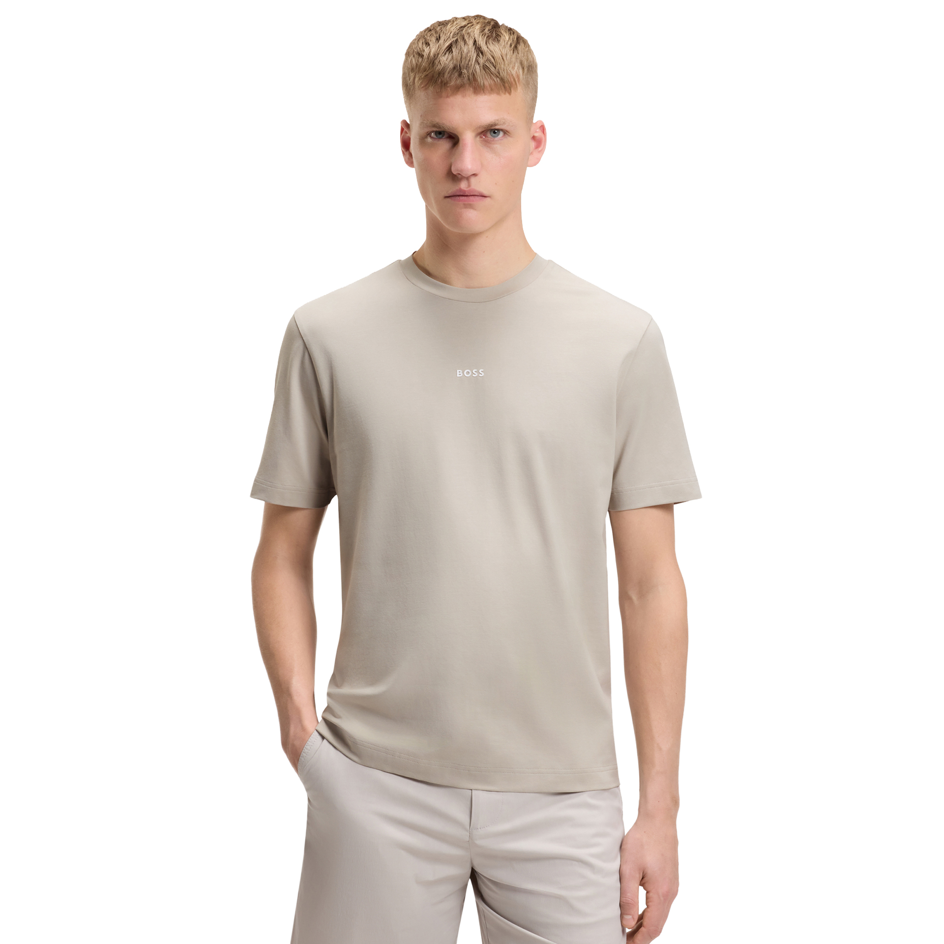 BOSS T-shirt Tchup Open Grey