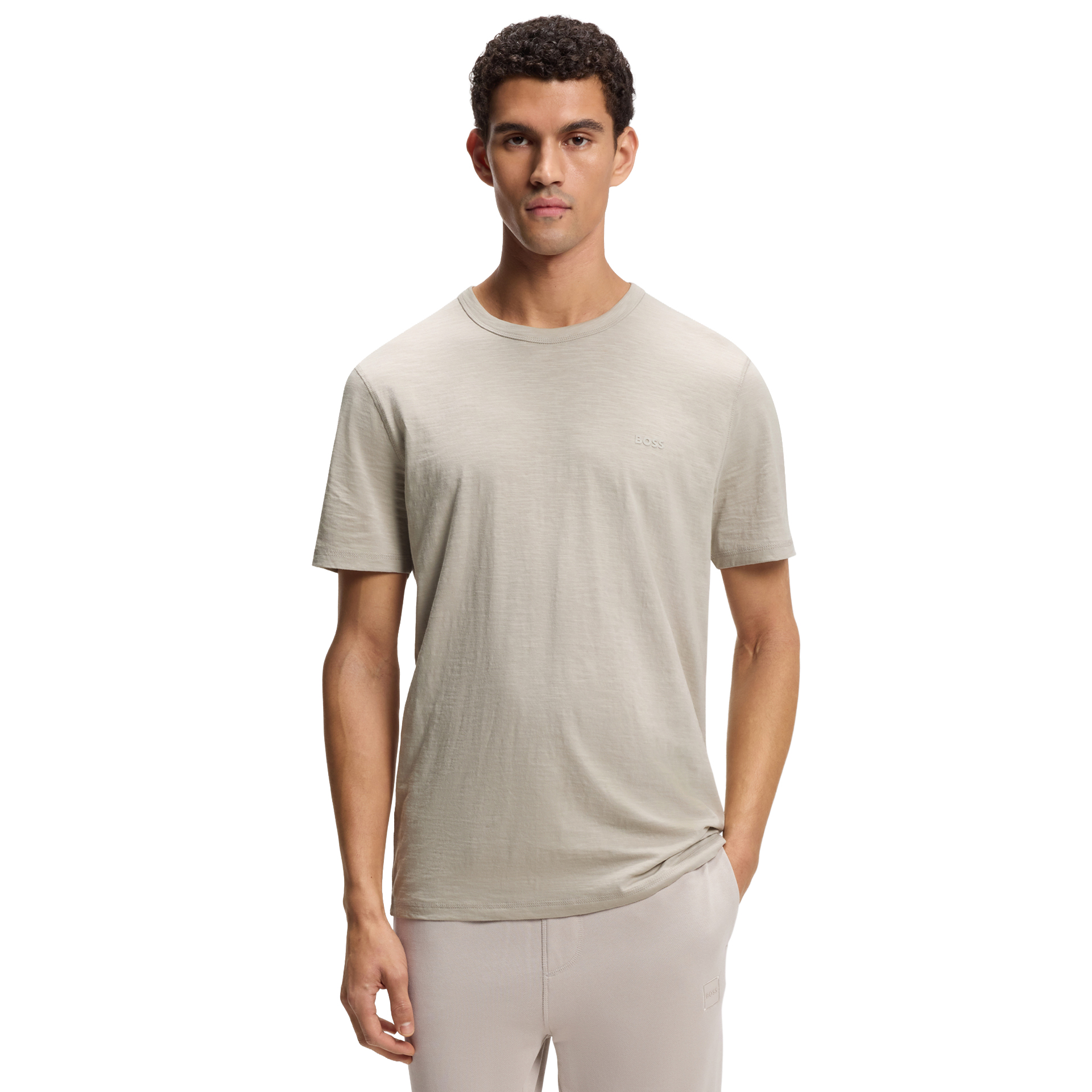 BOSS T-shirt Tegood Open Grey