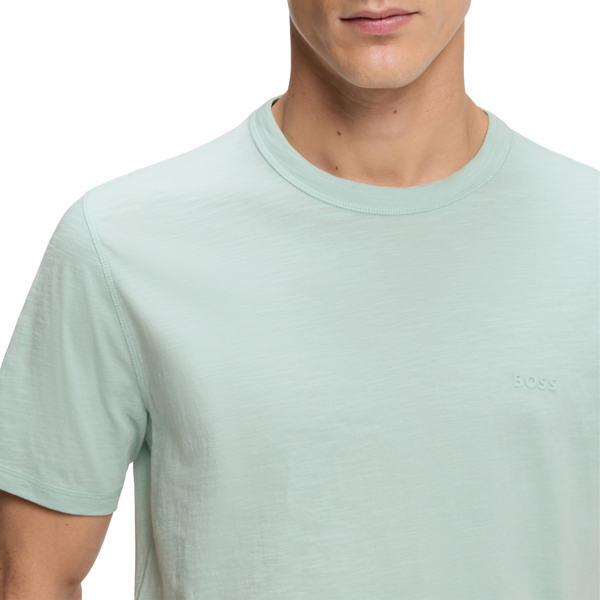 BOSS T-shirt Tegood Turquoise/aqua