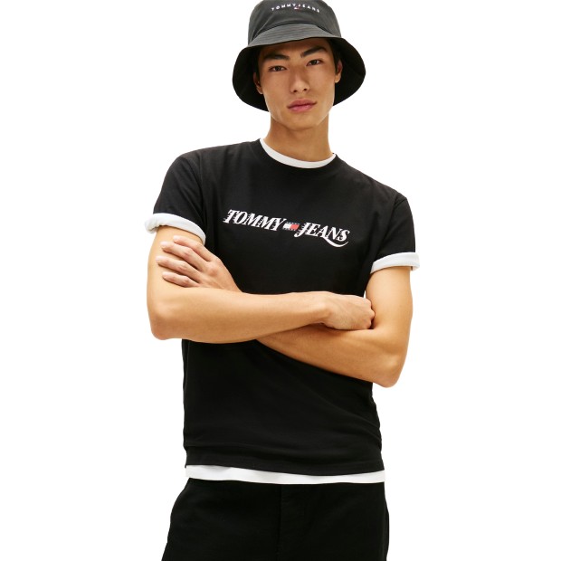 Tommy Hilfiger T-shirt Tjm Reg Vintage Latee Black