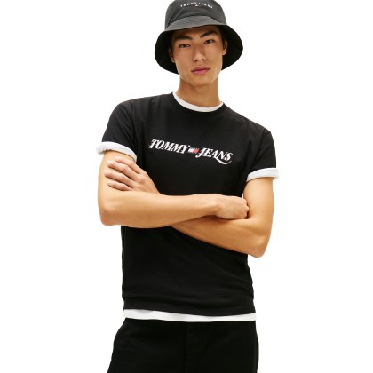 Tommy Hilfiger T-shirt Tjm Reg Vintage Latee Black