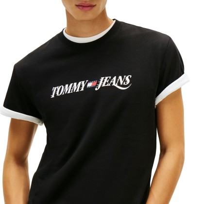 Tommy Hilfiger T-shirt Tjm Reg Vintage Latee Black