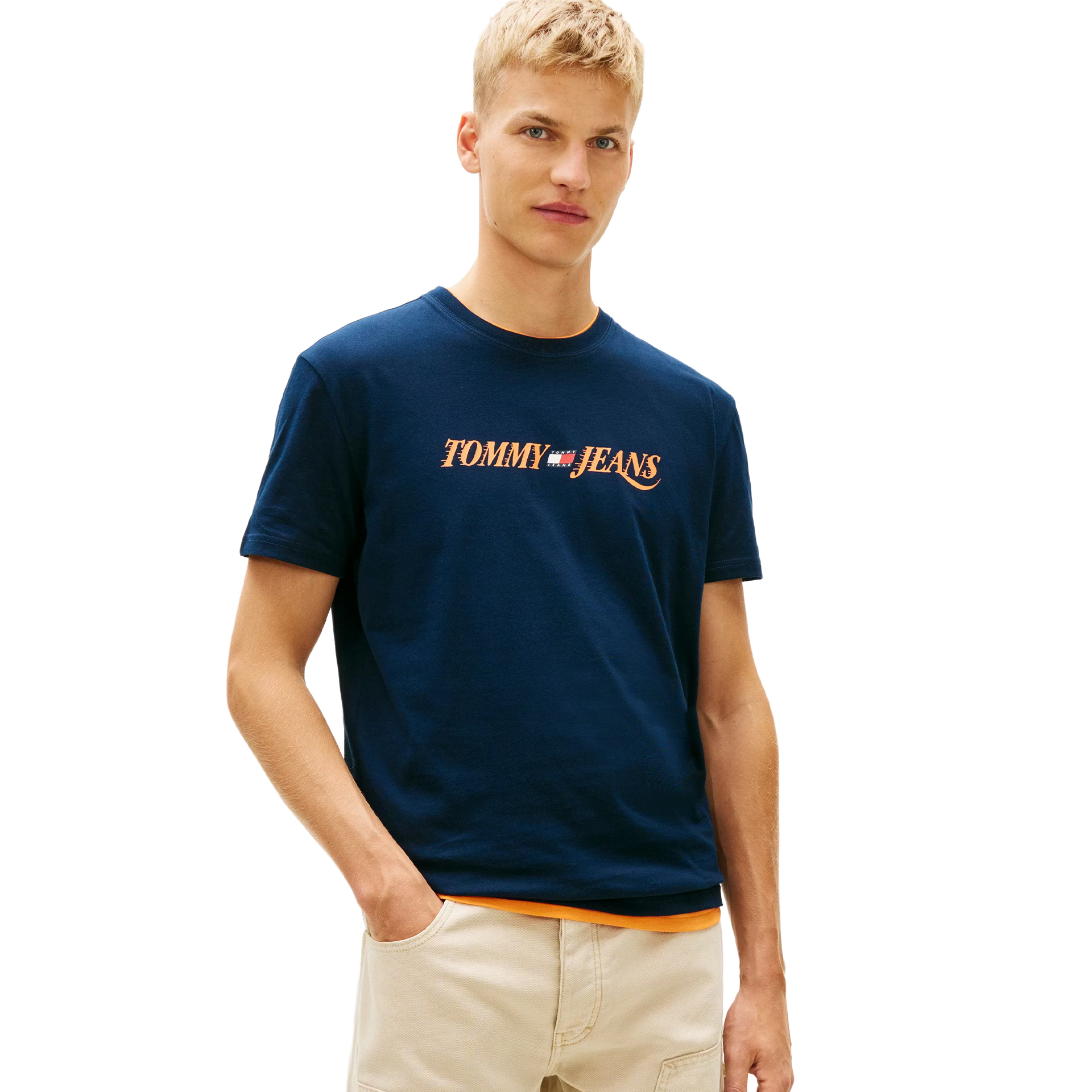 Tommy Hilfiger T-shirt Tjm Reg Vintage Latee Blue