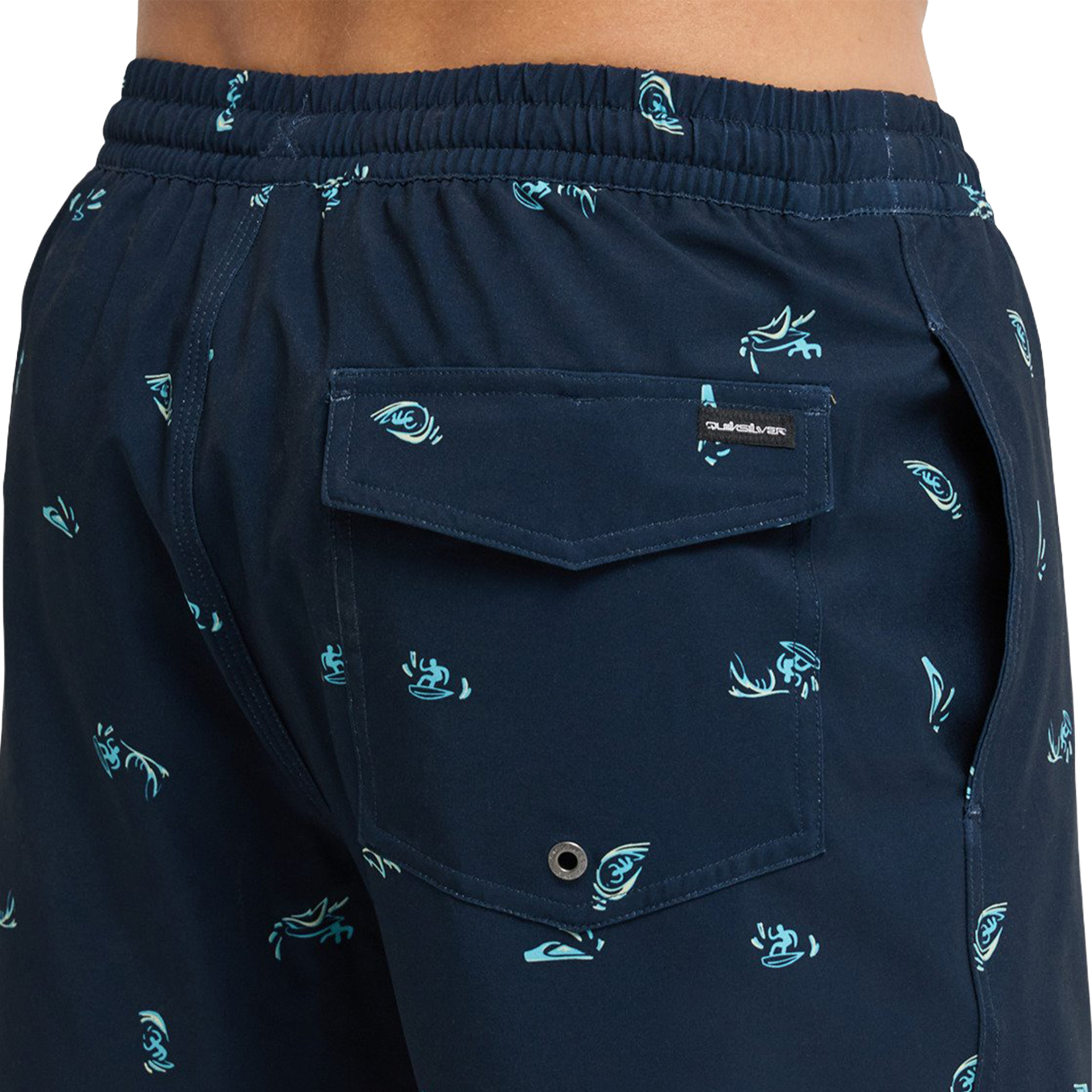 Quiksilver Volleyshort Stretch Printed Darknavy/spacedout