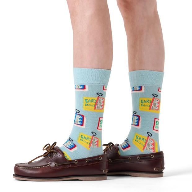 Happy Socks Sardine Tin Azul Claro