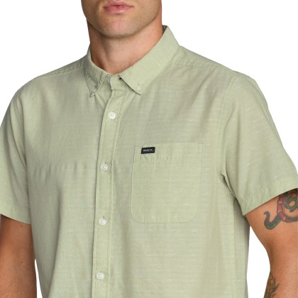 Rvca Camisa Thatll Do Dobby Laurel Green