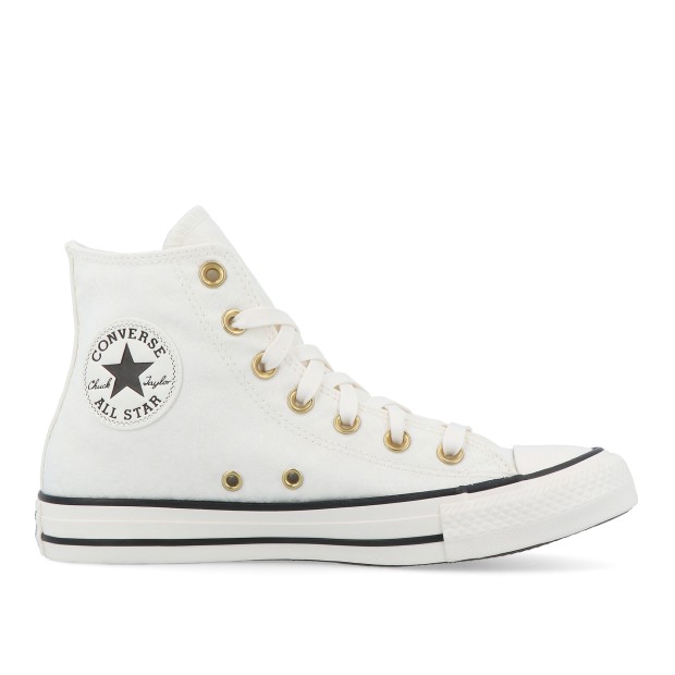 Converse All Star Shine Hi Egret/black/gold