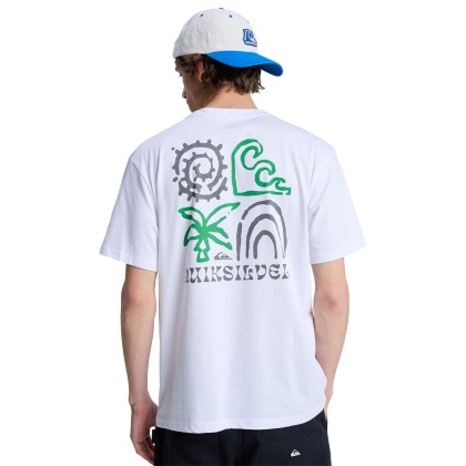 Quiksilver T-shirt Tap In White Quiksilver T-shirt Tap In White