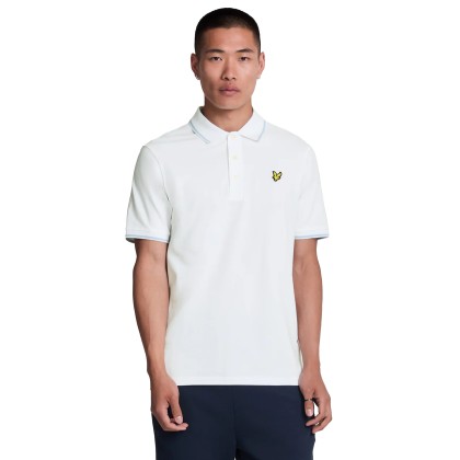 Lyle&Scott Polo Tipped White/light Blue