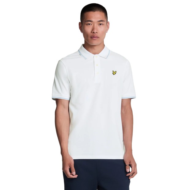 Lyle&Scott Polo Tipped White/light Blue