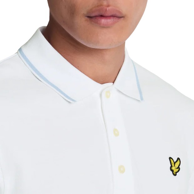 Lyle&Scott Polo Tipped White/light Blue
