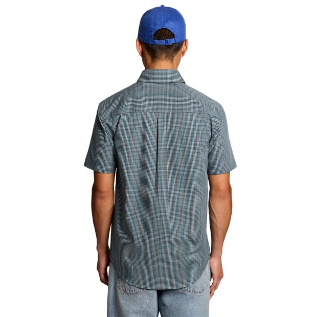Lyle&Scott Camisa Fine Check Short Sleeve Denim Jeans