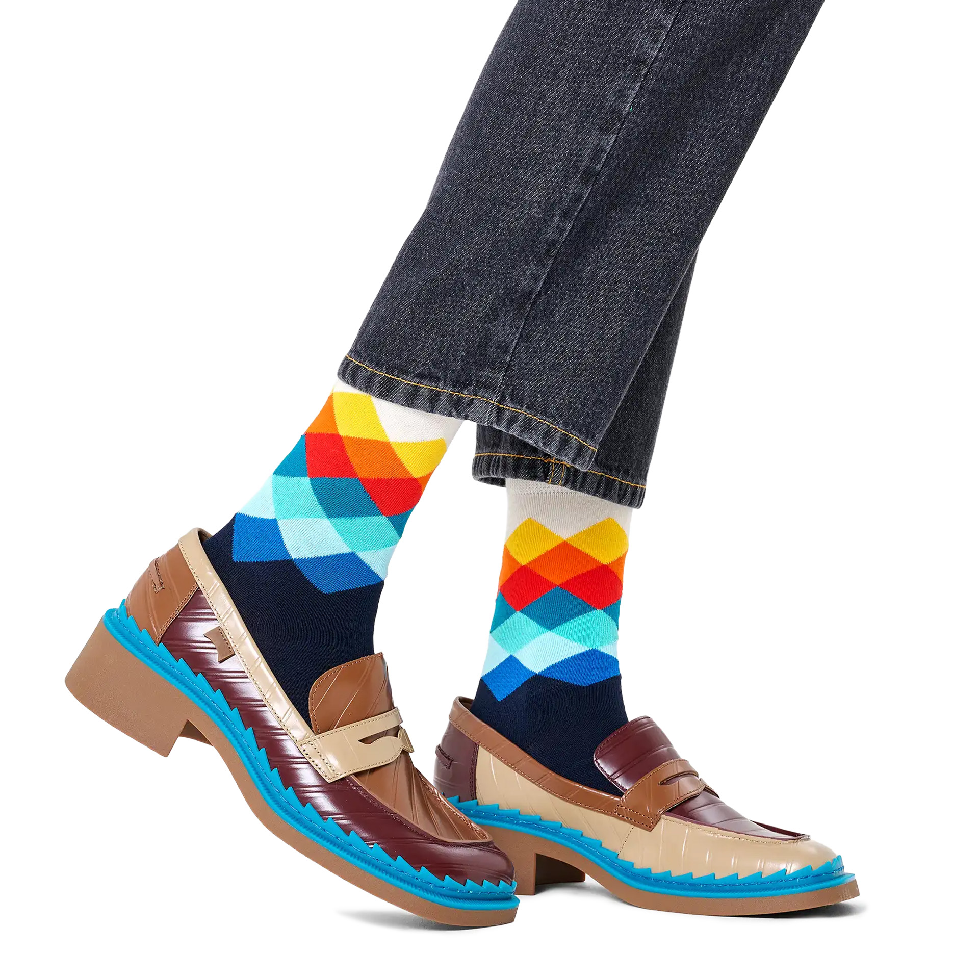 Happy Socks Faded Diamond Preto
