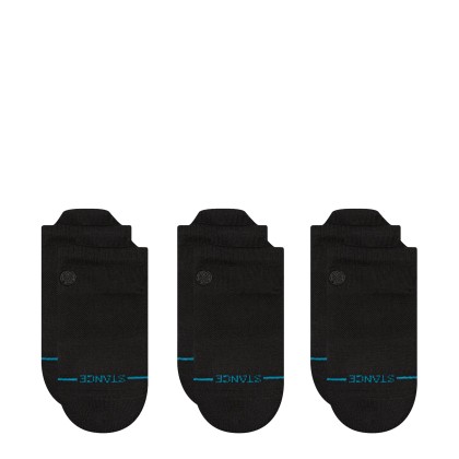 Stance Icon Low Tab 3 Pack Black/black Stance Icon Low Tab 3 Pack Black/black