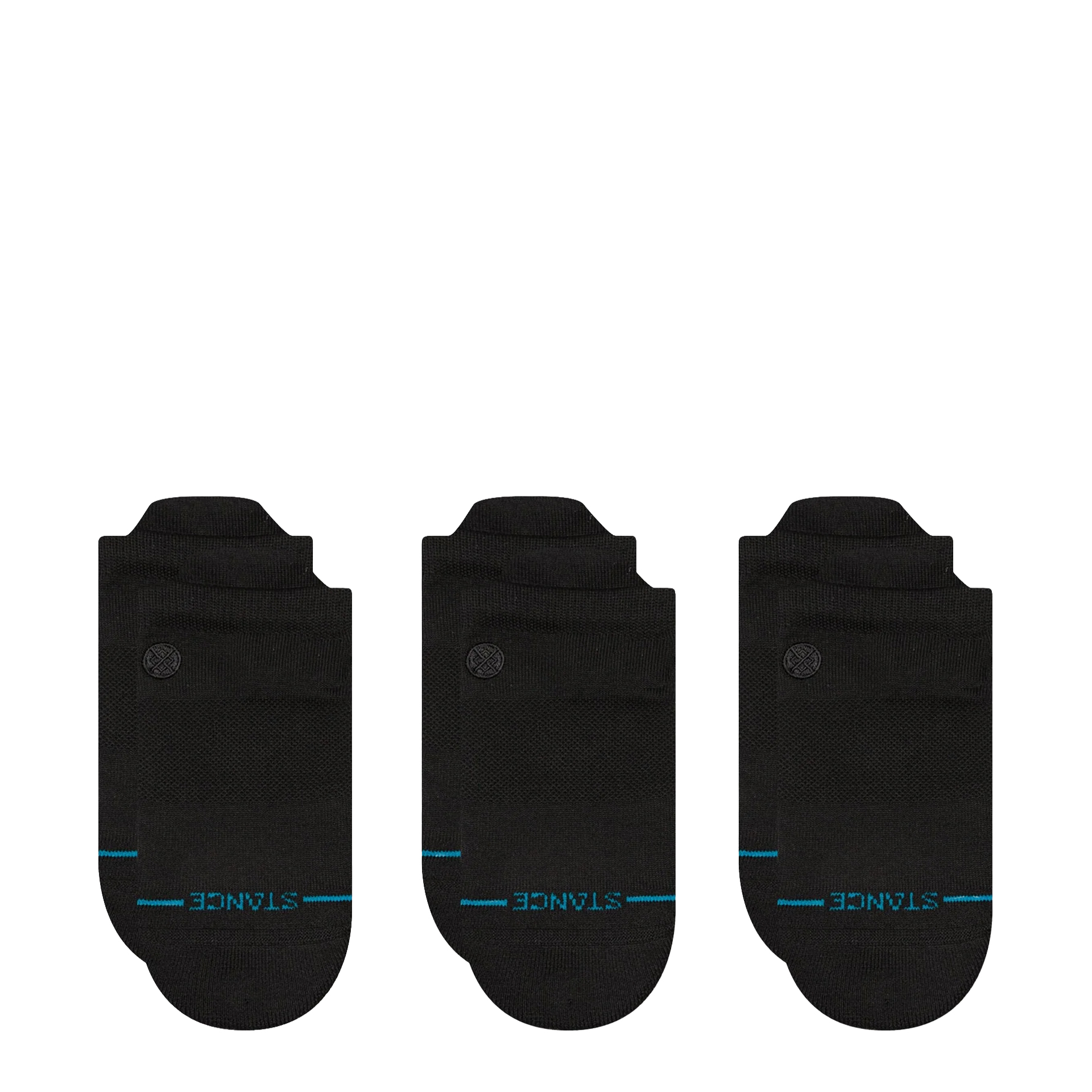 Stance Icon Low Tab 3 Pack Black/black