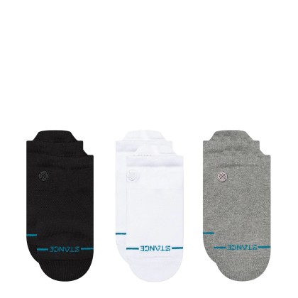Stance Icon Low Tab 3 Pack Black