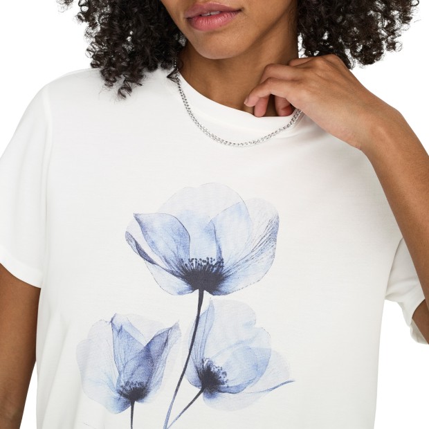 Only T-shirt Free Modal Atelier Cloud Dancer Free Desert Flourish