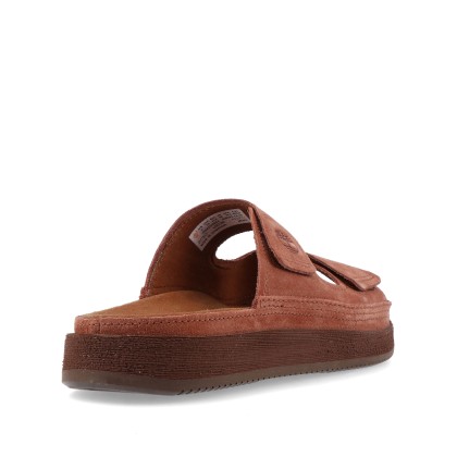Timberland Casco Cove Slide Sandal Suede Medium Brown