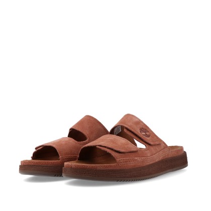 Timberland Casco Cove Slide Sandal Suede Medium Brown