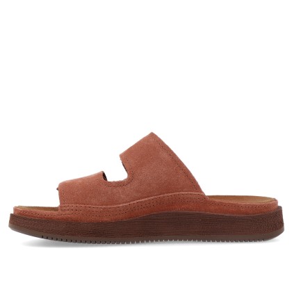 Timberland Casco Cove Slide Sandal Suede Medium Brown