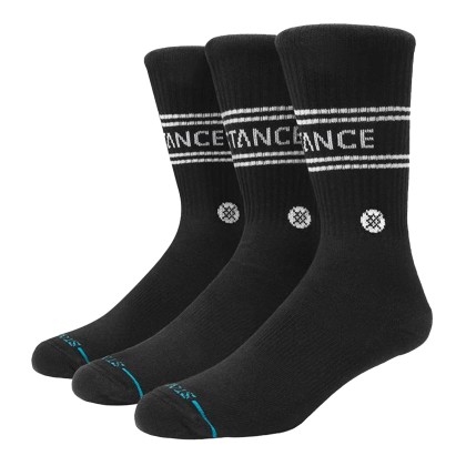 Stance Vital 3 Pack Crew Black
