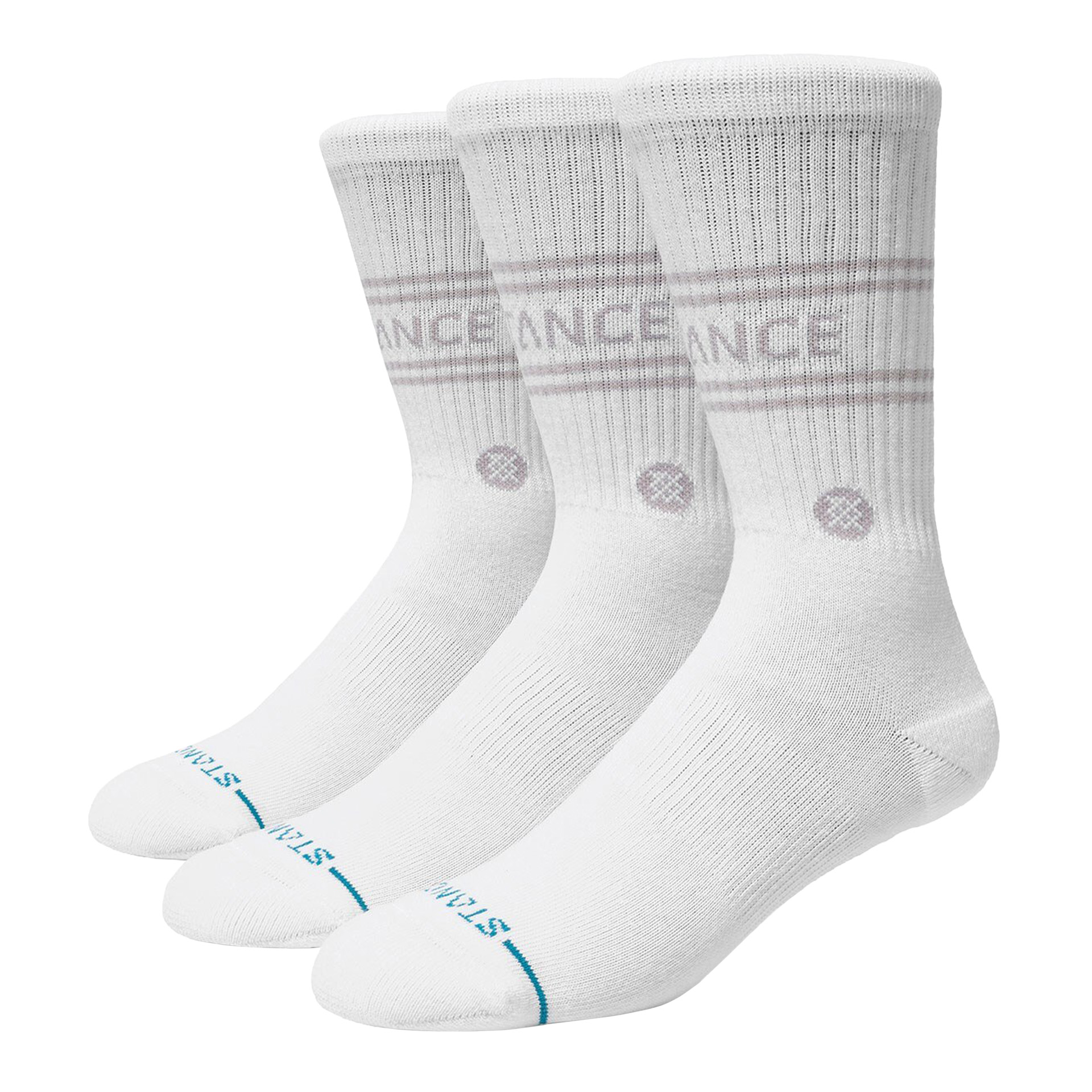 Stance Vital 3 Pack Crew White