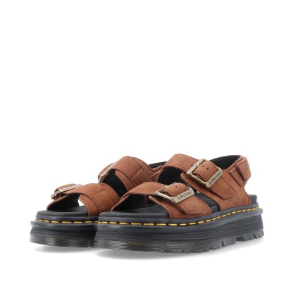 Dr. Martens Zebzag Tumbled Nubuck Sepia Brown