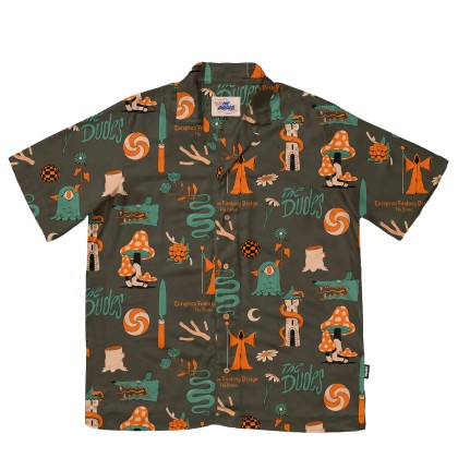 The Dudes Camisa European Fantasy Brown Multicolor