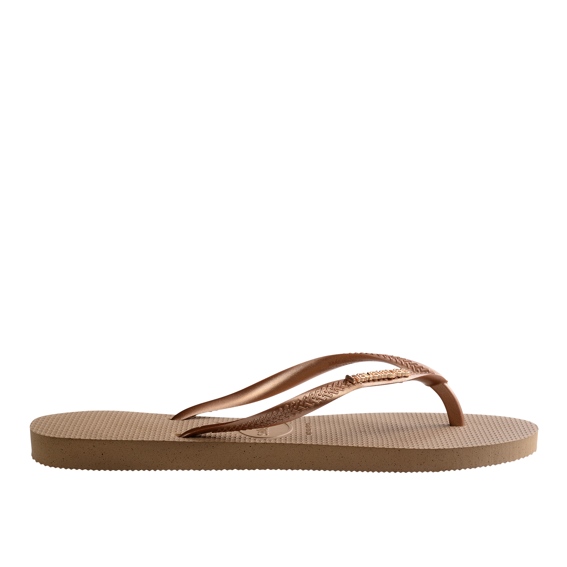 Havaianas Slim Logo Metallic Rose Gold