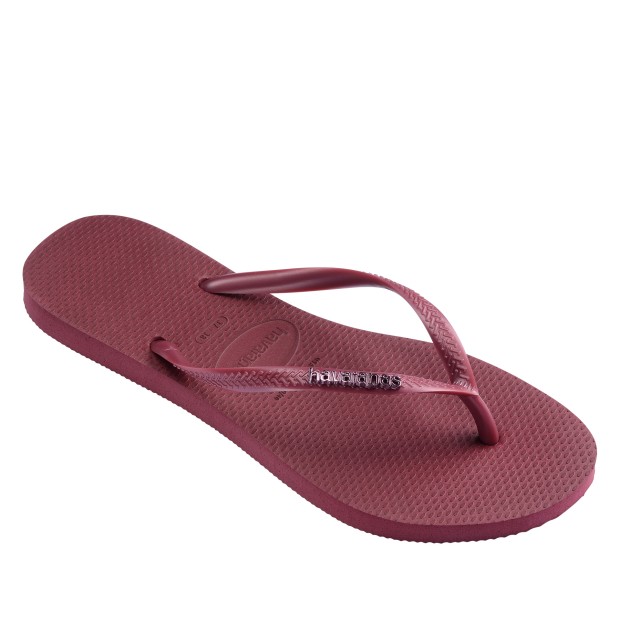 Havaianas Slim Logo Metallic Amaranth