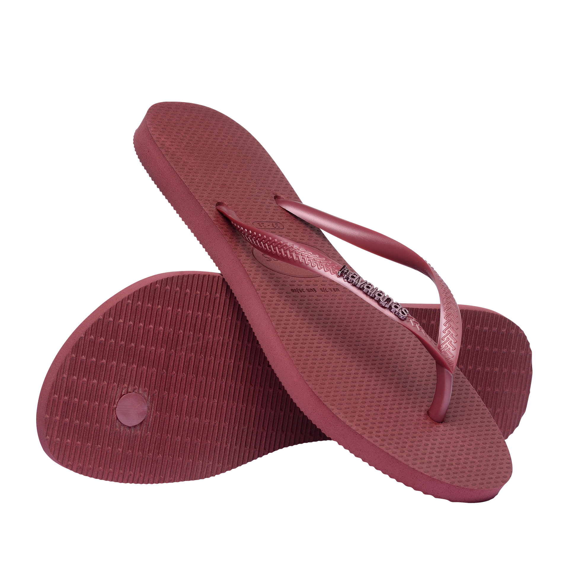 Havaianas Slim Logo Metallic Amaranth