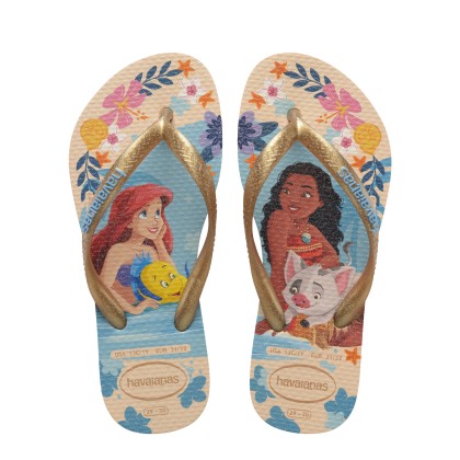 Havaianas Kids Slim Princess Beige Straw/beige Straw