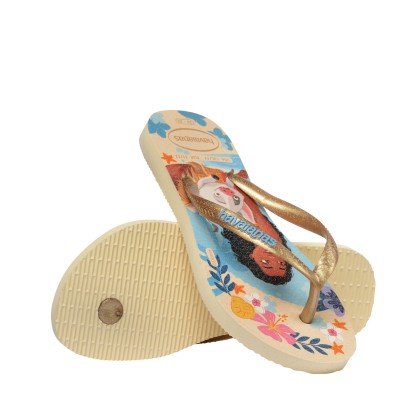 Havaianas Kids Slim Princess Beige Straw/beige Straw