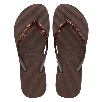 Havaianas Slim Glitter Ii Dark Brown