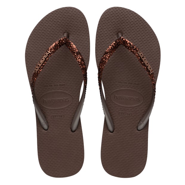 Havaianas Slim Glitter Ii Dark Brown