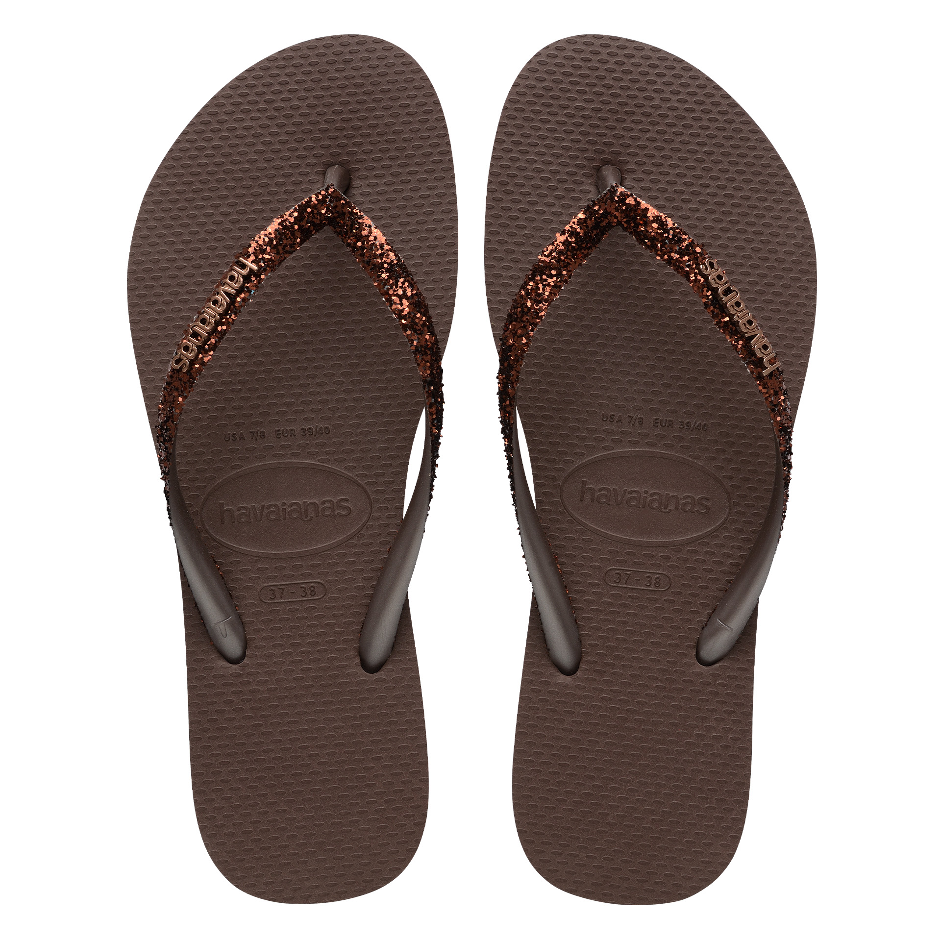 Havaianas Slim Glitter Ii Dark Brown