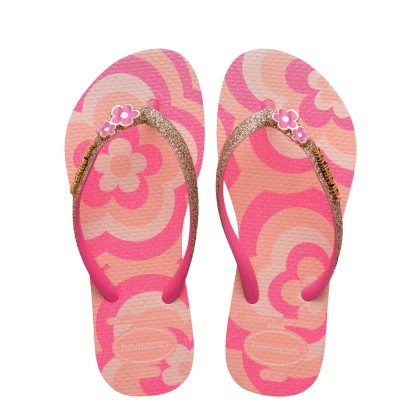 Havaianas Kids Slim Glitter Trendy Blossom/pink Flux